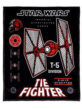 CultureFly Star Wars Galaxy Box Throw Blanket